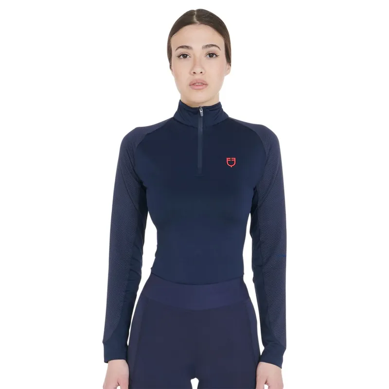 Dámská funkční mikina EQUESTRO - Barva navy/červenáVelikost S Odeslání Ihned