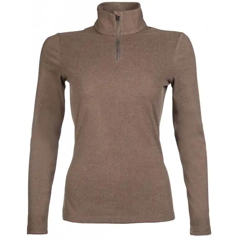 Dámská funkční mikina HKM - Supersoft - VÝPRODEJ - Barva tmavě hnědáVelikost M Novinka