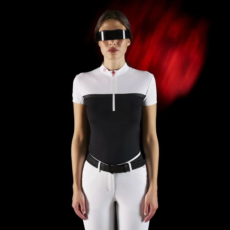Dámská polokošile Equestro Ridertechnology se zipem - Velikost L Vysoce Kvalitní