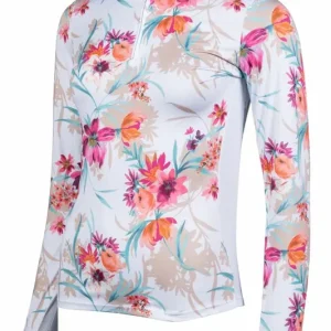 Zlevněný Dámské funkční tričko HKM Flower - Velikost XS