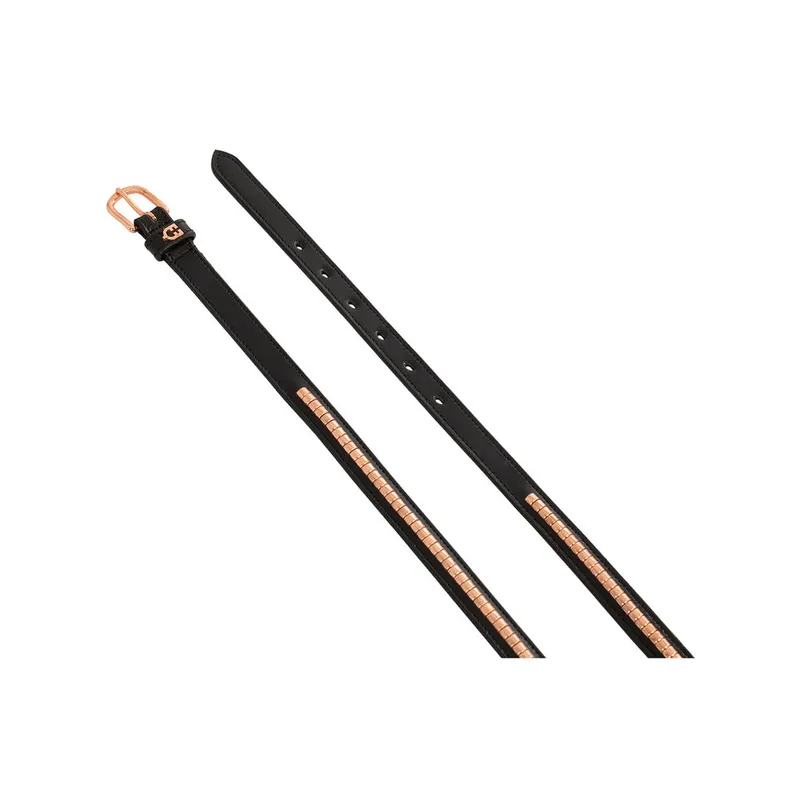 Výprodej Kožený opasek Equestro ROSE GOLD - Velikost 100 cm (5‘0")