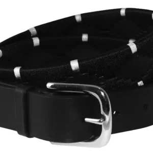 Cenový Hit Kožený pásek EQUESTRO Deep black - Velikost 100 cm (5‘0")