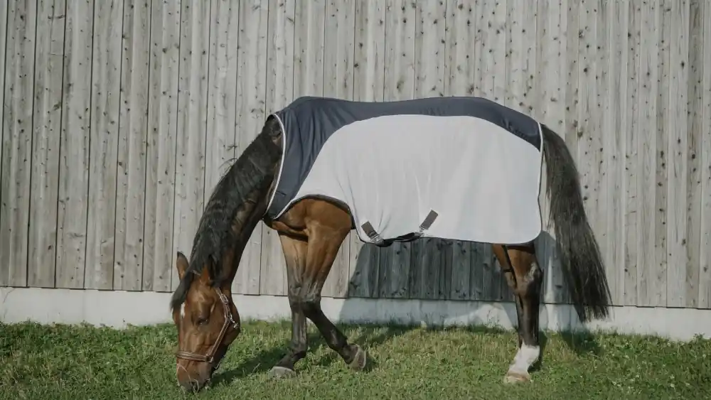 Bezpečná Platba Lehká walker deka Equitheme Flycool - Barva Tmavě modráVelikost 135 cm