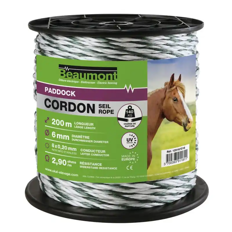 Lanko pro ohradník BEAUMONT 6mm Časově Omezené