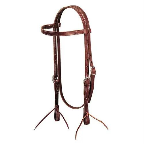 Aktuální Westernová uzdečka WEAVER Latigo Leather s prošíváním