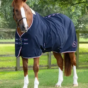Lehká stájová deka Premier Equine Stratus - Barva NavyVelikost 5"3 (115cm) Nejlepší Volba