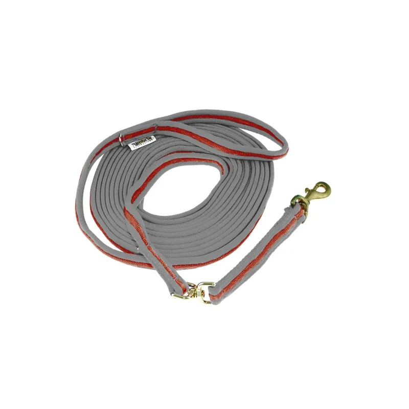 Top Prodej Lonž Umbria Equitazione Padded nylon - Barva šedá/červená