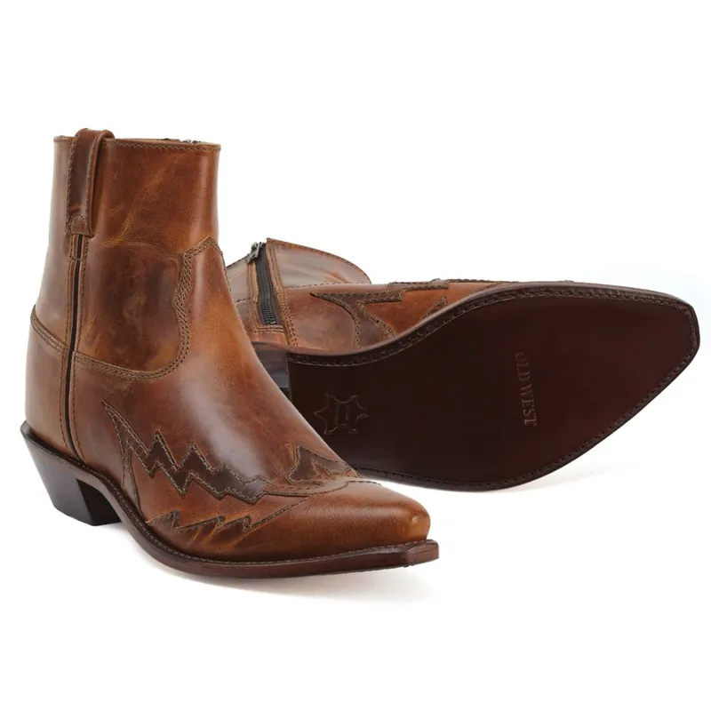 Aktuální Nízké pánské westernové boty OLD WEST MF1521 - Velikost 42