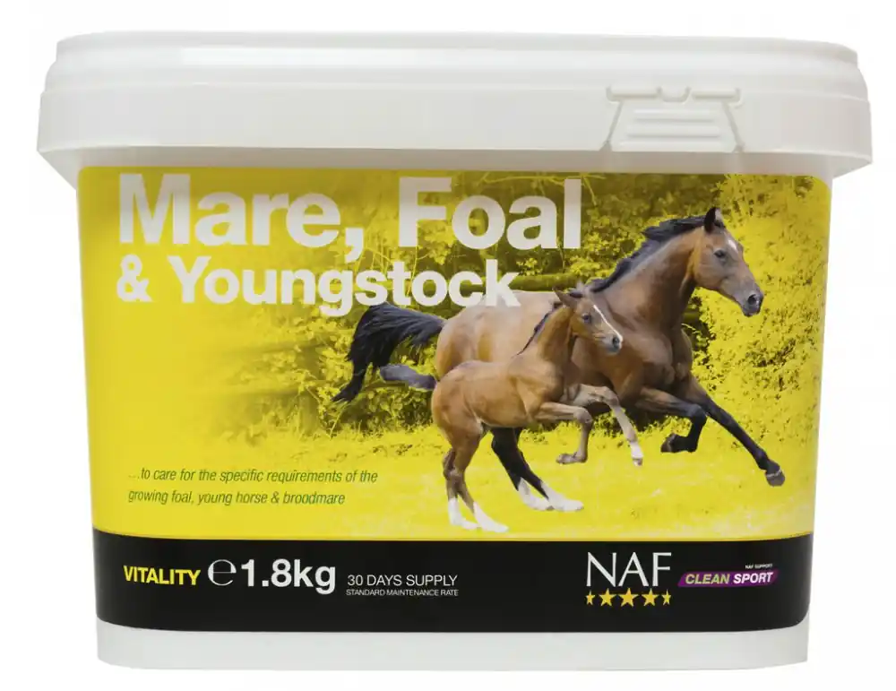 Nakupujte Hned NAF Mare, Foal & Youngstock - pro březí klisny, hříbata a mladé koně 1,8kg