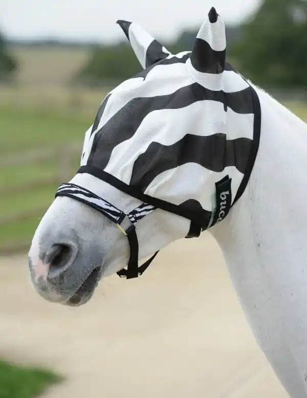 Cenově Výhodný Maska proti hmyzu BUCAS BUZZ-OFF ZEBRA - Velikost XS