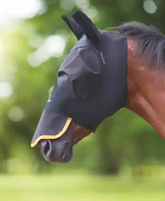 Maska proti hmyzu Shires Pro Stretch + 70% UV - Barva černá/oranžováVelikost COB Koupit Online