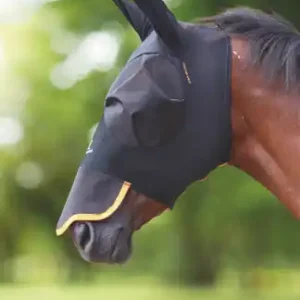 Cenová Bomba Maska proti hmyzu Shires Pro Stretch + 70% UV - Barva černá/oranžováVelikost xFULL