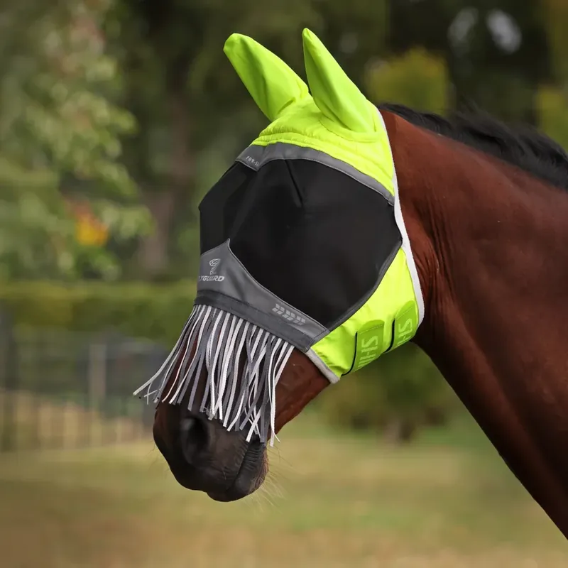 Nejprodávanější Maska Shires FlyGuard Pro Hi-Viz Fine Mesh + 70% UV
