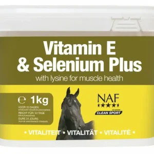 NAF Vitamin E & Selenium Plus - pro správnou funkci svalů koní Přímo Od Výrobce