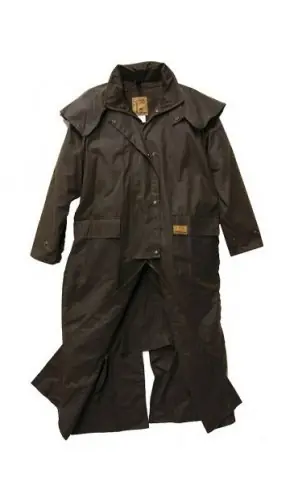 Cenově Výhodný Westernový australský kabát BUSH-SKINS Riding coat - Barva hnědýVelikost XS
