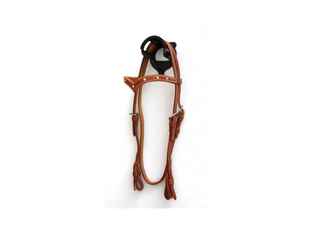 Oblíbený Westernová uzdečka Daffné s V čelenkou - harness leather