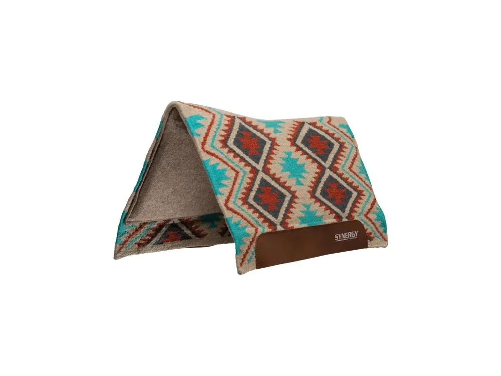 Koupit Online Westernová podsedlová deka Weaver Synergy® Flex Contour Performance Pad, tyrkysovo - rezavá