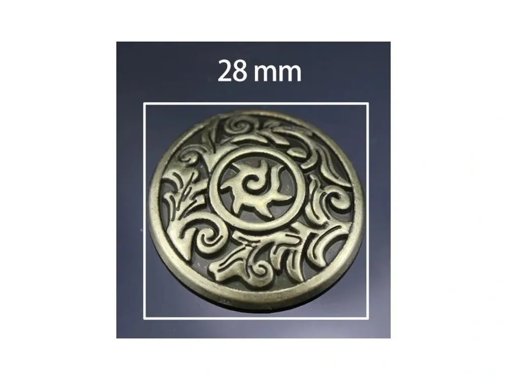 Levný Náhradní westernové concho Antik 28 mm