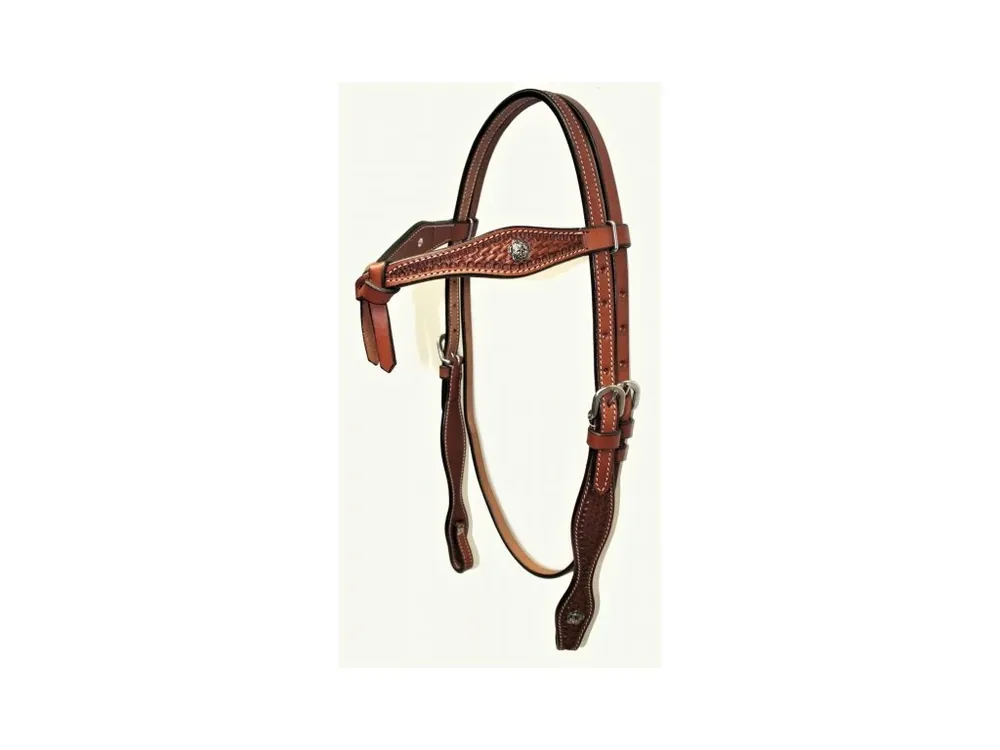 Westernová uzdečka Bonanza s čelenkou Originální