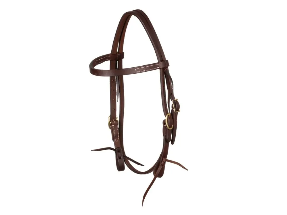 Uzdečka Platinum Pro Double Buckle, tmavě hnědá Rychlé Dodání