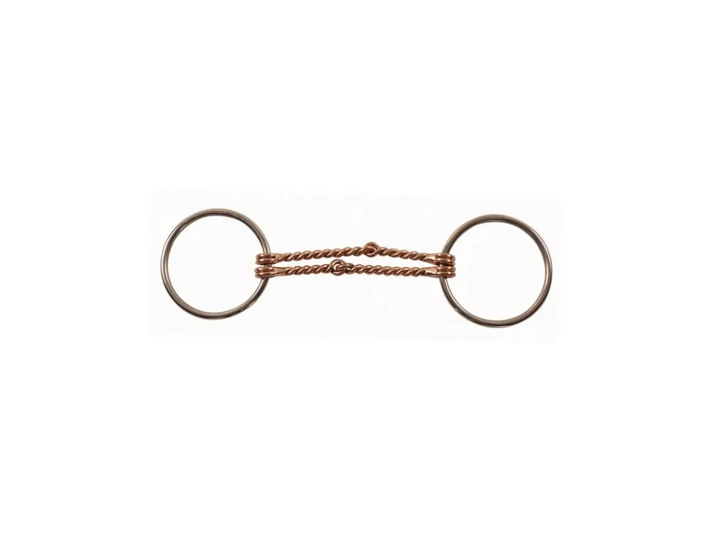 Dokud Zásoby Vydrží Double twisted wire Cooper westernové udidlo stainless steel Pool‘s, udítko 12,5 cm