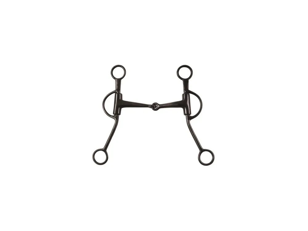 Westernové udidlo páka black iron Pool‘s, long cheeks, velikost 12,5 cm Akční Nabídka