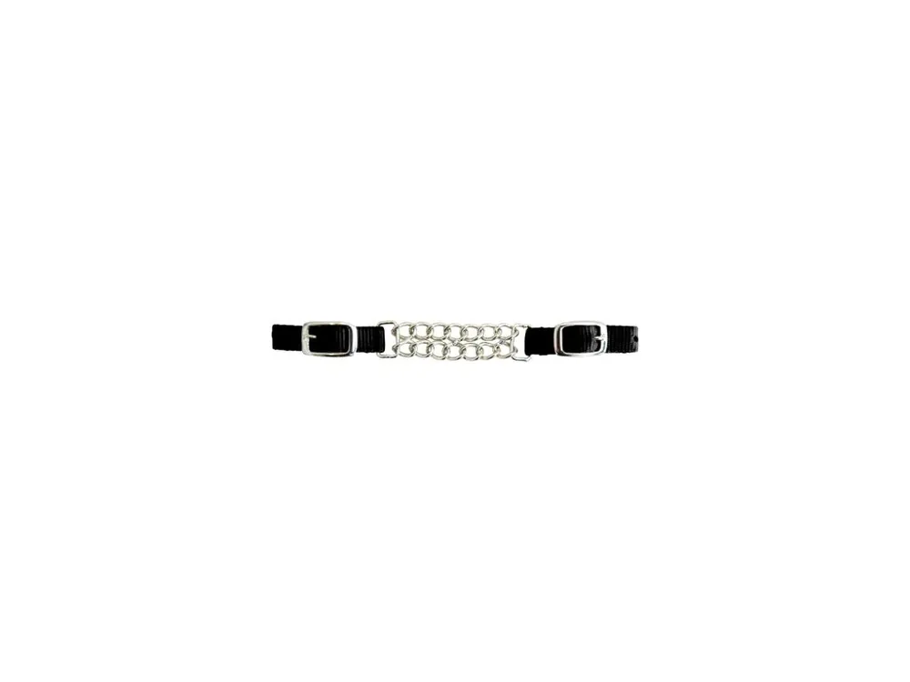 Westernový podbradní řemínek s řetízkem twist Lakota, Black Must-Have