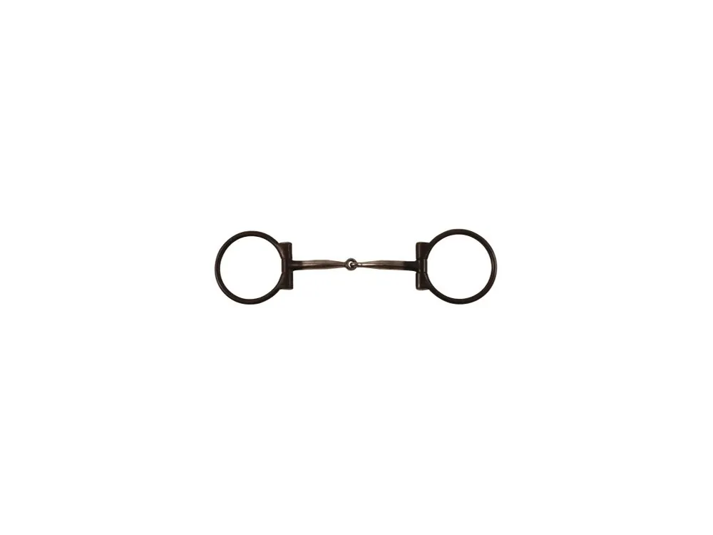 D-ring westernové udidlo Burnished iron with copper insert Pool‘s, velikost 12,5 cm Cenový Hit