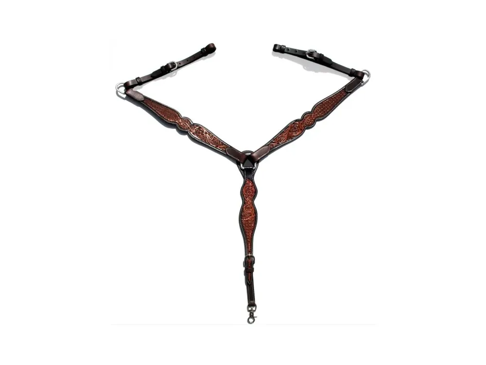 EE Tack westernový poprsník, zdobený, tvarovaný, dark/chestnut Objednat Nyní