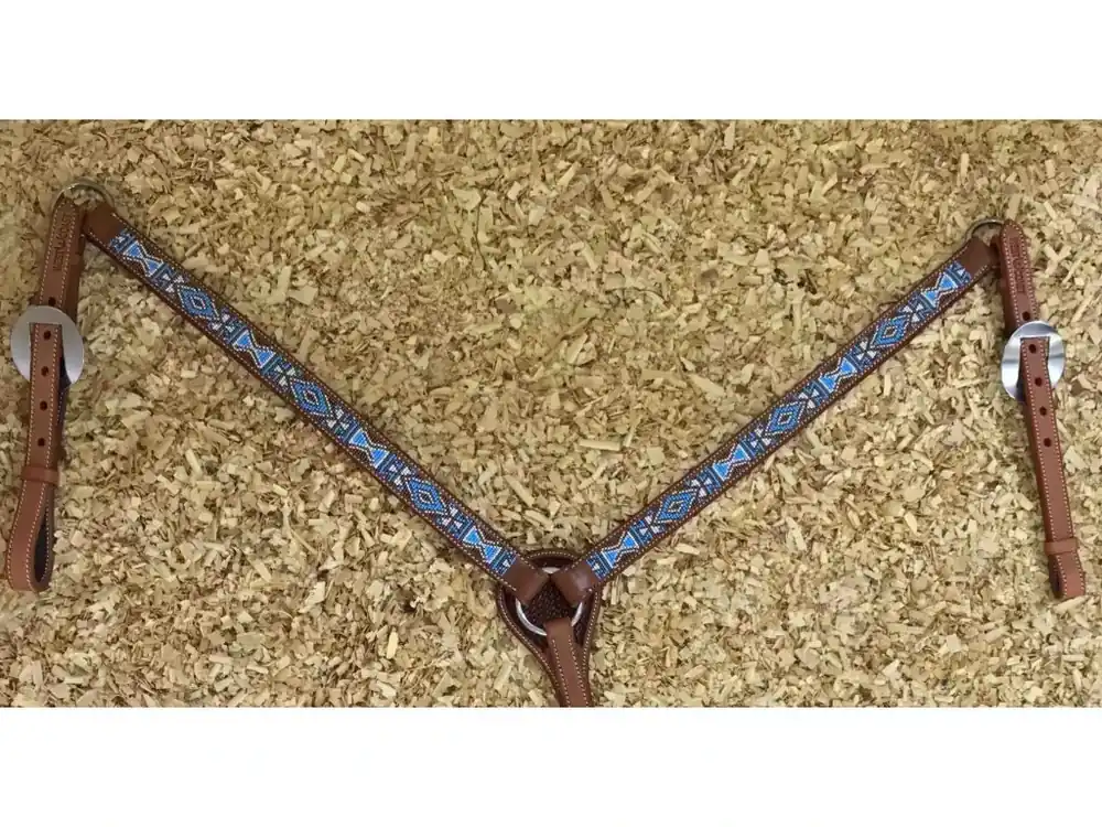 Ihned K Objednání Westernový poprsák s Blue pearls, Chestnut