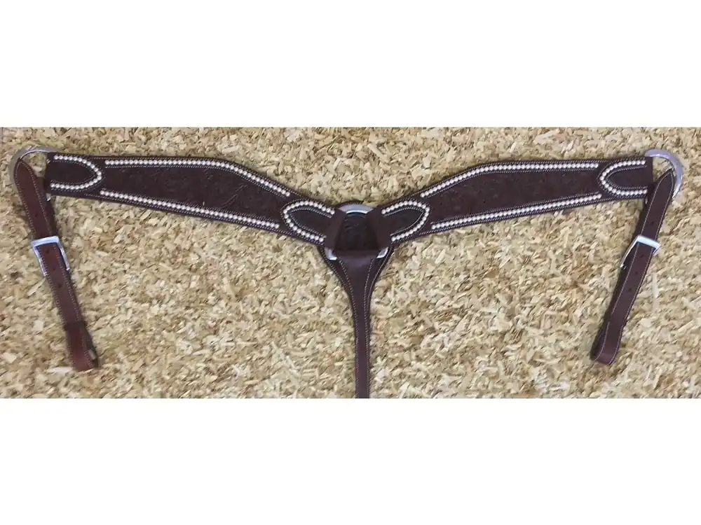 Westernvý poprsák With Swarowski Pearls, Dark Chestnut Nejlepší Volba