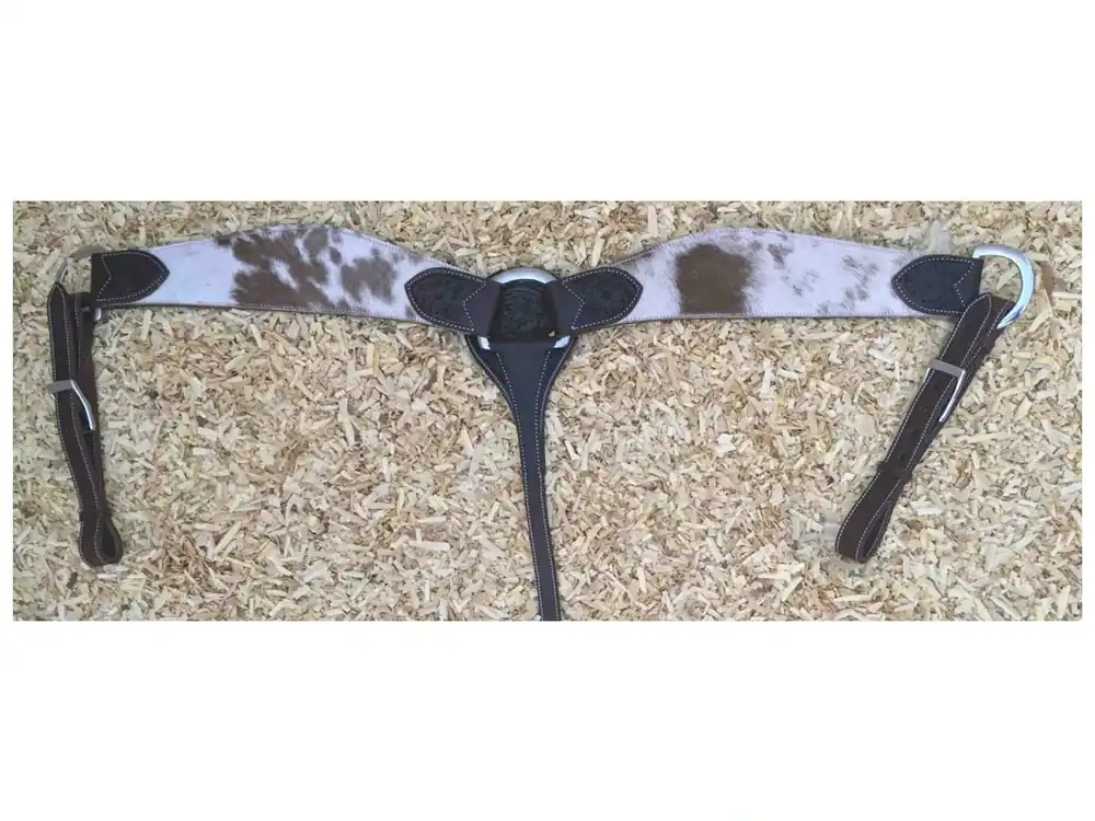 Cowhide westernový poprsák, brown Výhodná Nabídka