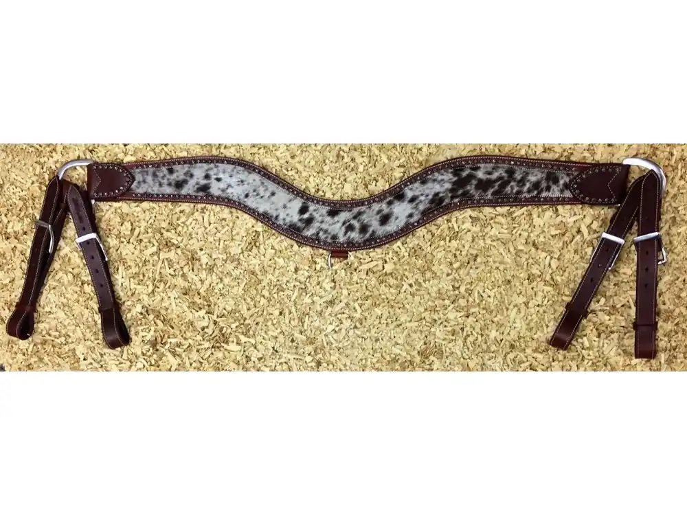 Nejlepší Volba Jersey cowhide roping westernový poprsák West Coast with sunburst dots, Dark Chestnut