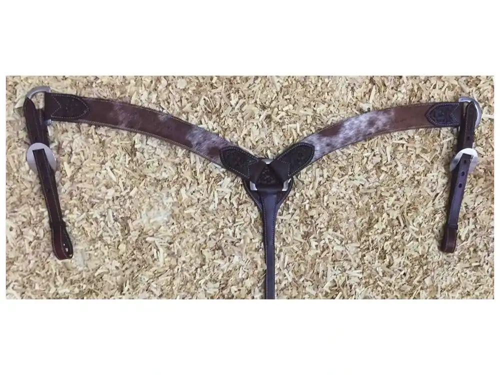 Westernový poprsák Cowhide West Coast, dark chestnut Sezónní Sleva