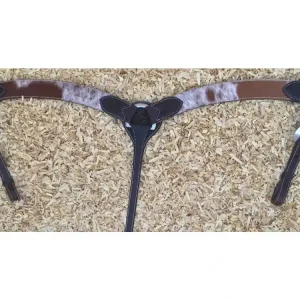 Značkový Westernový poprsák Cowhide West Coast, brown