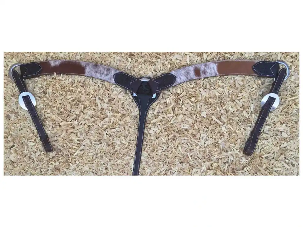 Značkový Westernový poprsák Cowhide West Coast, brown