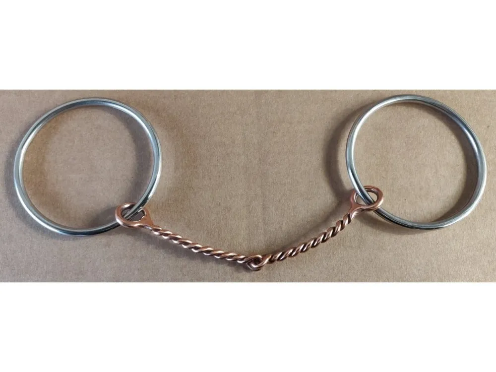Thin twisted wire Cooper westernové udidlo stainless steel, udítko 5″ (12,7 cm) Speciální Cena