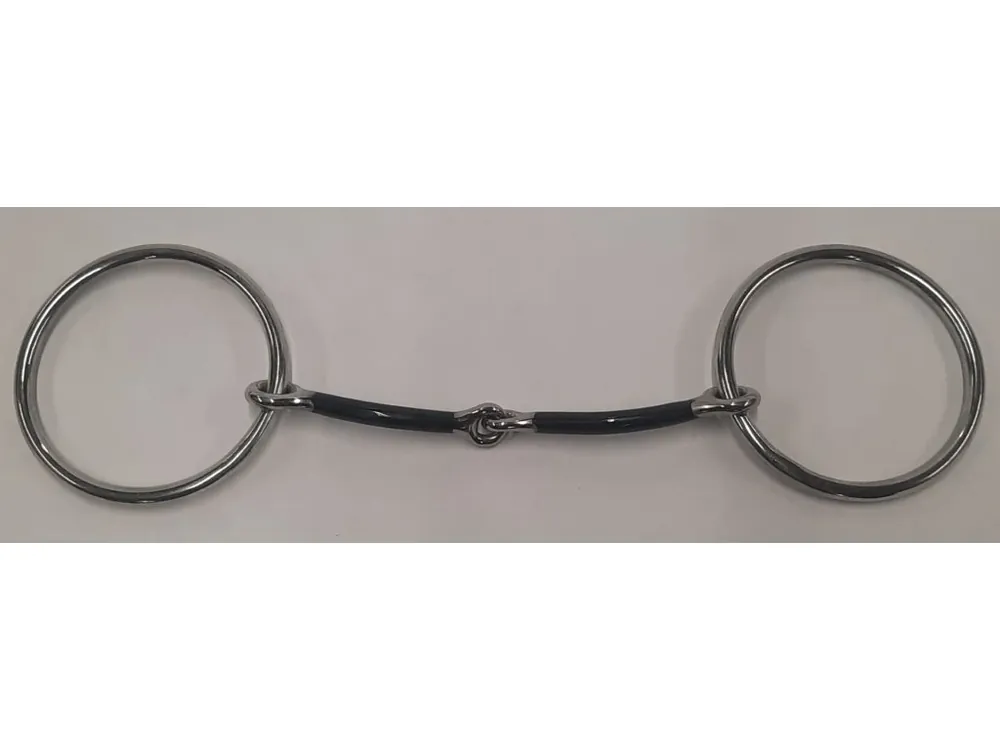 Časově Omezené Thin westernové udidlo stainless steel with black steel, udítko 5″ (12,7 cm)