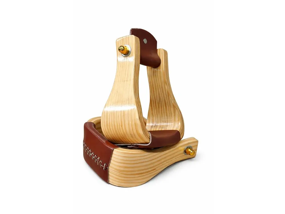Westernové dřevěné třmeny, jasanové dřevo Cenově Výhodný