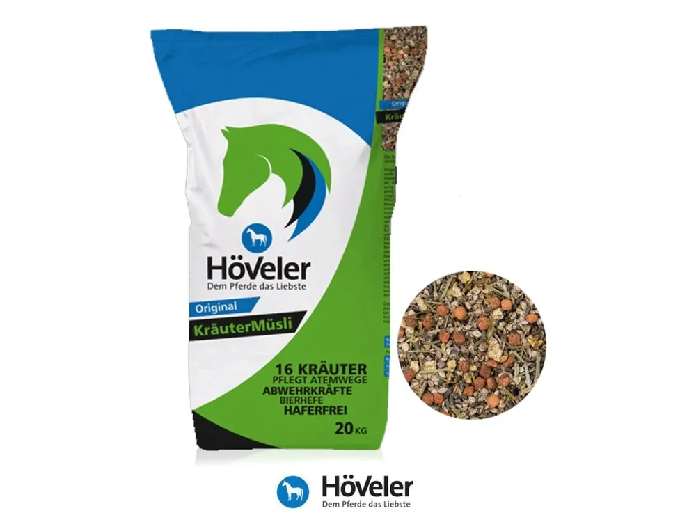 Kräuter Müsli, 20 kg (Höveler) Pouze Dnes