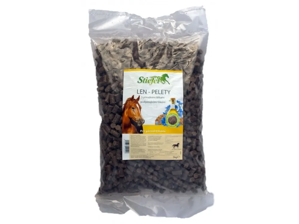Lněné pokrutiny - granulát, Granulát sáček 5 kg Akce