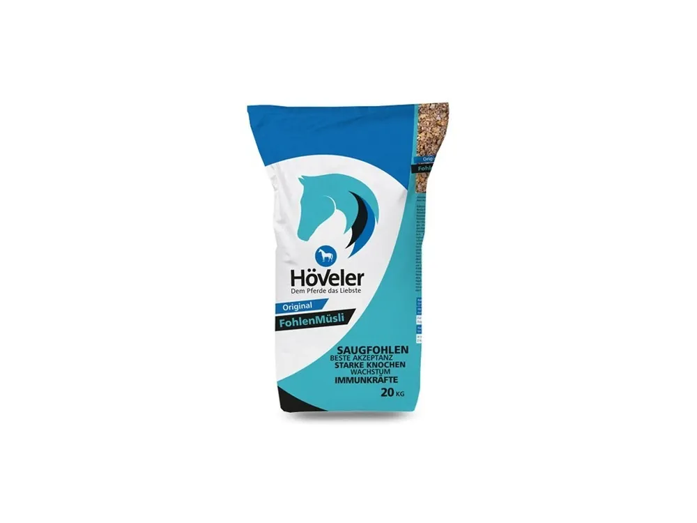 Fohlen müsli, 20 kg (Höveler) pro hříbata od 2. týdne Vysoce Kvalitní