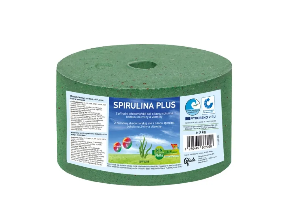 Cenový Hit Minerální liz z mořské soli se spirulinou bohatou na vitamíny a esenciální živiny (Balení 3 kg)