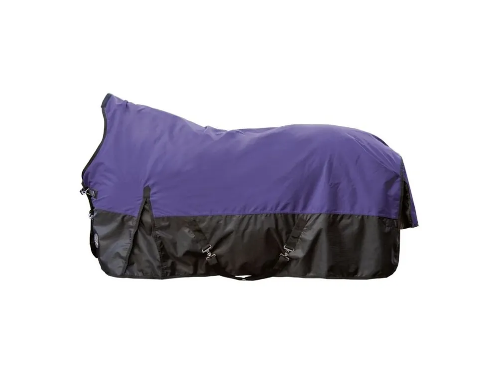 Výběhová deka vysoký krk -Milwaukee- 1200D, 100g lilac/black Sezónní Sleva