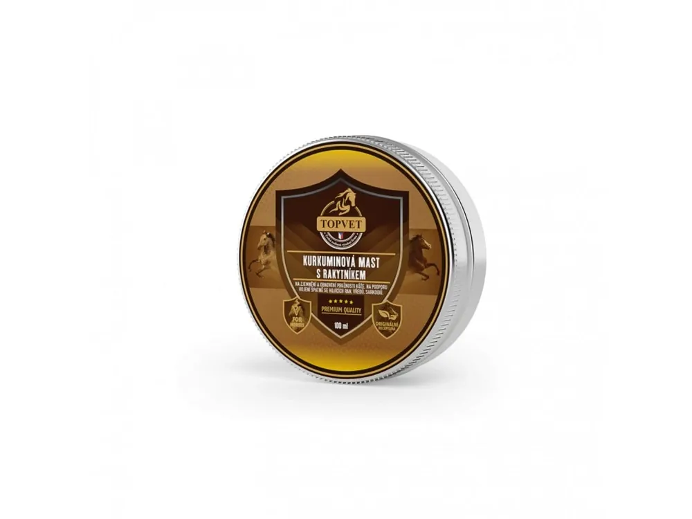 Výhodná Nabídka TOPVET Kurkuminová mast s rakytníkem 100 ml