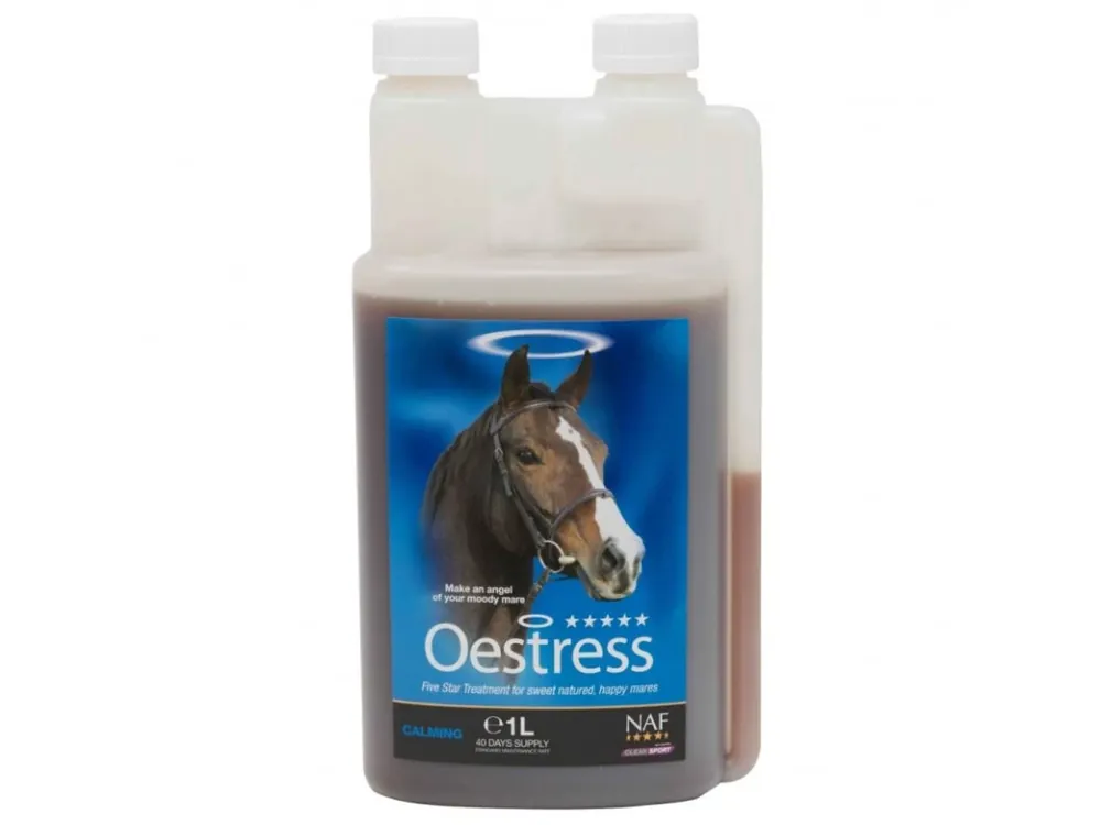 Levný Oestress liquid pro náladové klisny, láhev s dávkovačem 1000 ml