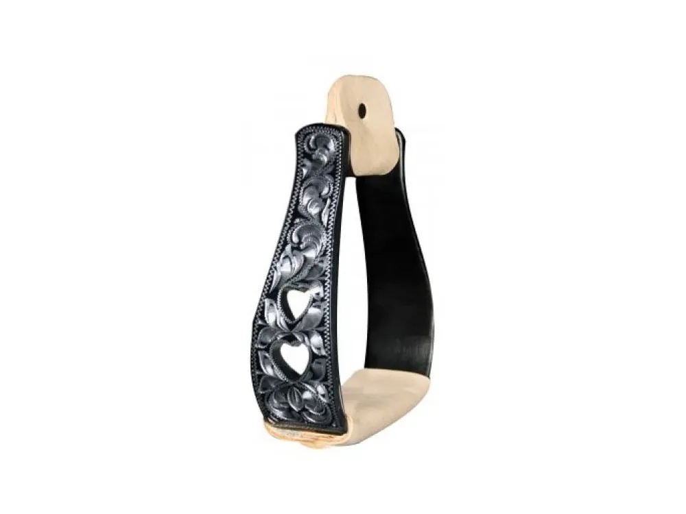 Akce Westernové show třmeny HYX, black/silver/natural