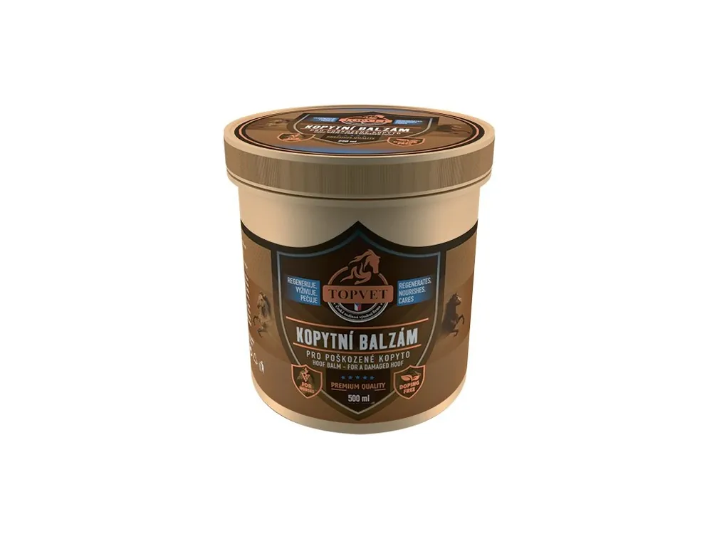 Cenově Výhodný TOPVET Kopytní balzám pro poškozené kopyto 500 ml