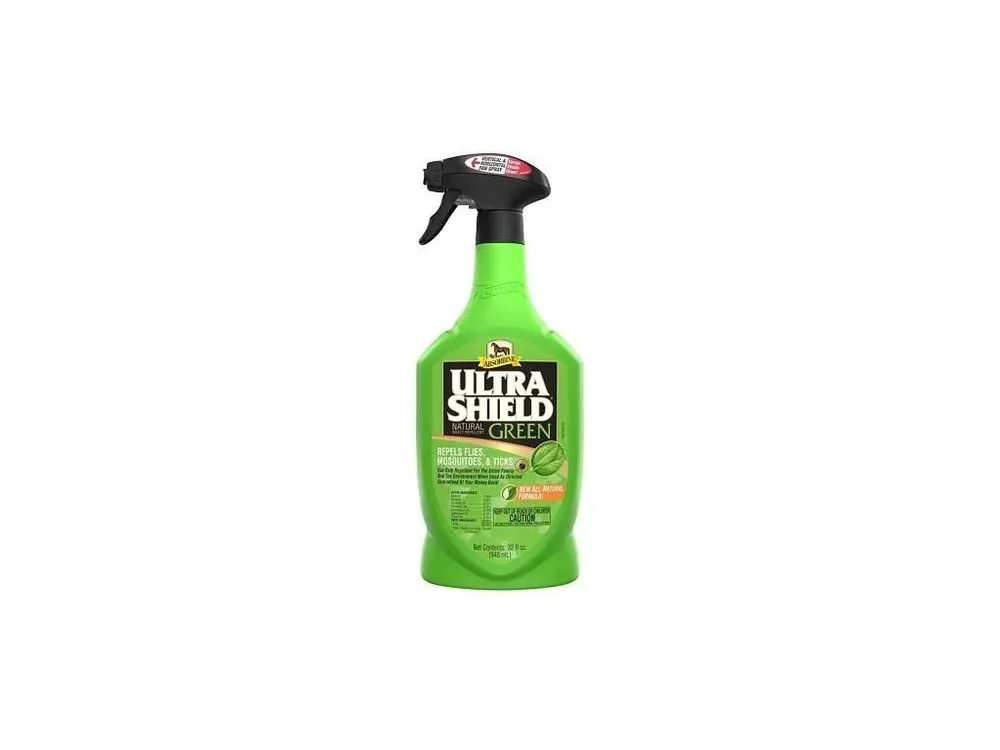 Absorbine UltraShield GREEN – přírodní koňský deodorant s esenciálními oleji (Lahev s rozprašovačem, 946 ml) Nakupujte Hned
