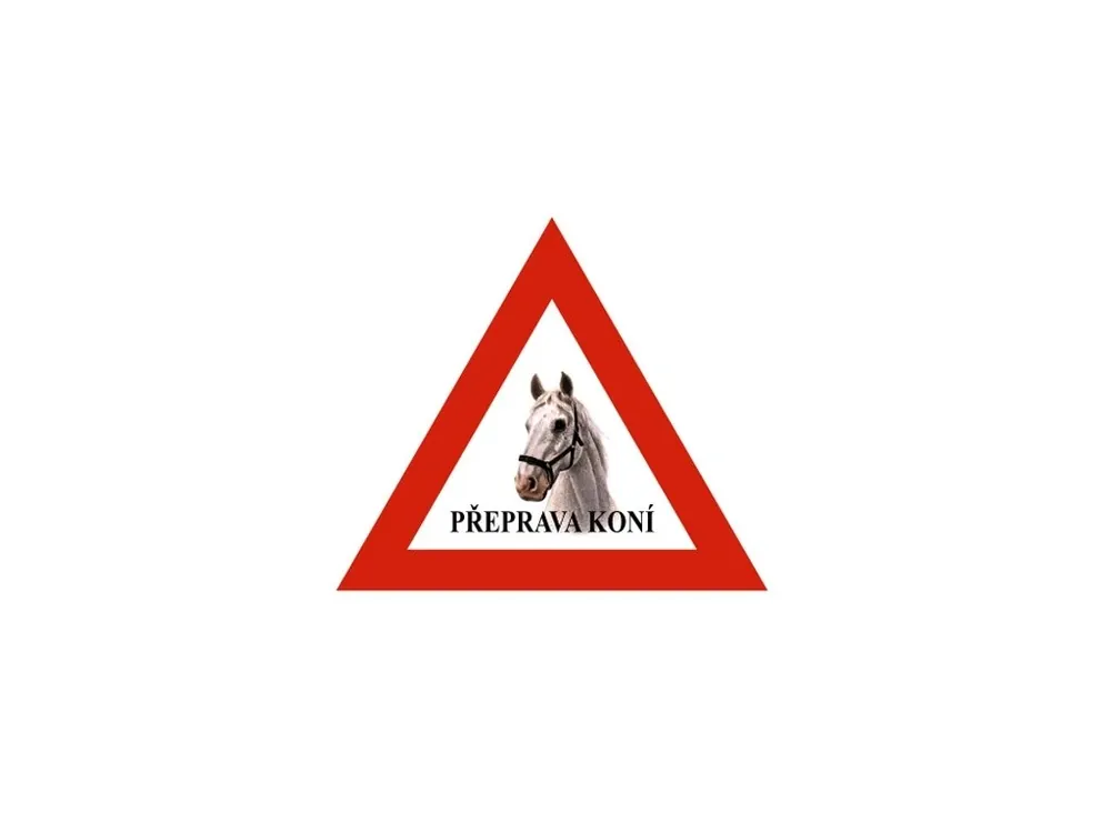 Samolepka "Přeprava koní" Vrácení Zdarma